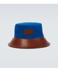 Bode - Chapeau Bob En Coton Et Cuir - Lyst