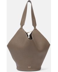 KHAITE - Lotus Small Leather Tote Bag - Lyst