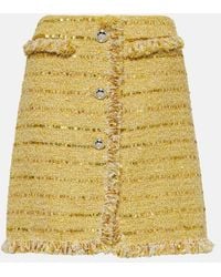 Giambattista Valli - Fringed Boucle Miniskirt - Lyst