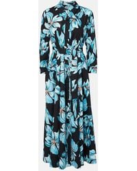 Diane von Furstenberg - Blaine Floral Cotton Maxi Dress - Lyst