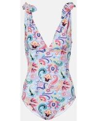 Etro - Paisley-Print Swimsuit - Lyst