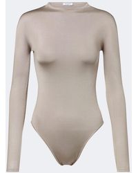 Alaïa - Body En Soie Melangee - Lyst
