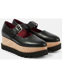 Stella McCartney - Elyse Eco Alter Mat Leather Platform Sneakers - Lyst