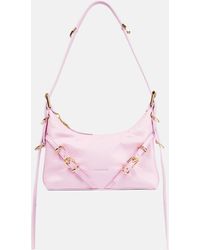 Givenchy Schultertasche Voyou Mini aus Leder - Pink