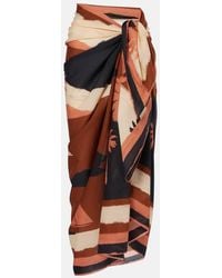 Johanna Ortiz - Bedruckter Pareo Aus Baumwolle - Lyst