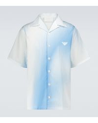 Prada Kurzarmhemd aus Baumwolle - Blau