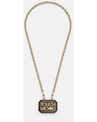 Marie Lichtenberg - Scapular 18Kt And Ebony Pendant Necklace With Diamond - Lyst