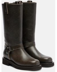 Brunello Cucinelli - Monili Leather Knee-High Boots - Lyst