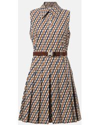 Tory Burch - Pleated Printed Tennis Dress - Lyst