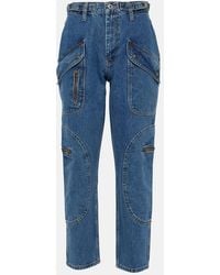 RE/DONE - Racer High-Rise Tapered Cargo Jeans - Lyst