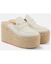 Gianvito Rossi - Espadrille-Wedges Aus Leder - Lyst