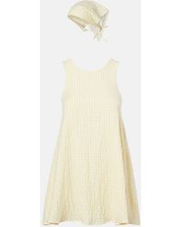 Montce - Betsie Gingham Minidress And Scarf Set - Lyst