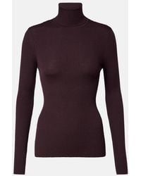 Wolford - Top De Cuello Alto De Lana Virgen - Lyst