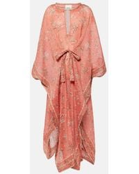 Isabel Marant - Amira Printed Cotton And Silk Maxi Dress - Lyst
