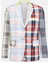 Thom Browne - Patchwork Cotton Blazer - Lyst