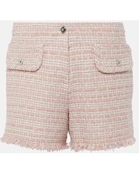 Versace - Shorts Aus Tweed - Lyst