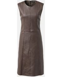 JOSEPH - Leather Midi Dress - Lyst