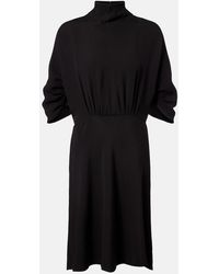 The Row - Emmeline Silk Crepe Cady Midi Dress - Lyst
