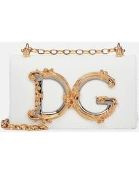 Dolce & Gabbana - Borsa a spalla DG Girls Mini in pelle - Lyst