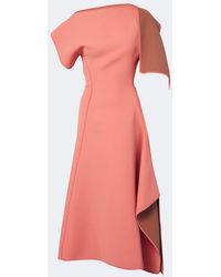 Maticevski - Diadem Draped Asymmetric Midi Dress - Lyst