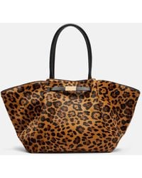DeMellier London - New York Leopard-Print Calf Hair Tote Bag - Lyst