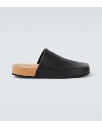 Balenciaga - X Scholl Leather Mules - Lyst