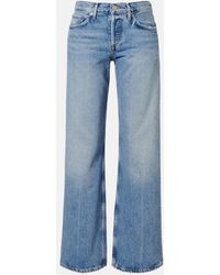 Agolde - Low Rise Loose Straight Jeans - Lyst