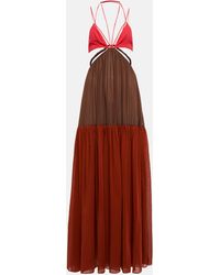 Nensi Dojaka - Cutout Cotton Maxi Dress - Lyst