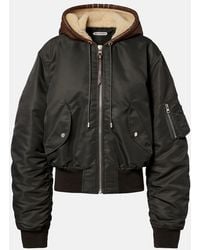 JW Anderson - Shearling-Trimmed Bomber Jacket - Lyst