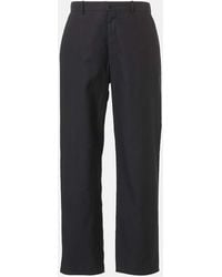 The Row - Gerade Mid-Rise-Hose Zuzana Aus Baumwoll-Twill - Lyst