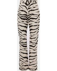 Alaïa - Zebra-print Jeans - Lyst