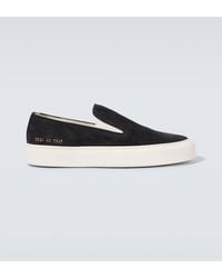 Common Projects - Suede Slip-on Sneakers - Lyst