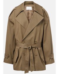 Frankie Shop - Zurich Oversized Cotton Cropped Trench Coat - Lyst