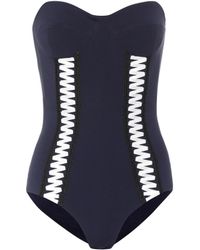 Jonathan Simkhai Lace-up Body - Blue