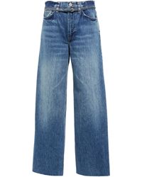 FRAME High-Rise Jeans Le Baggy - Blau