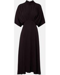 Agnona - Gathered Midi Dress - Lyst