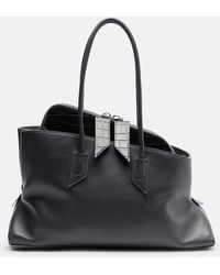 The Attico - La Passeggiata Medium Leather Tote Bag - Lyst
