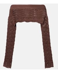 Bananhot - Cropped-Top Helena Aus Haekelstrick - Lyst