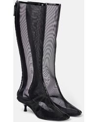 Christopher Esber - Botas Alta De Malla Con Piel - Lyst