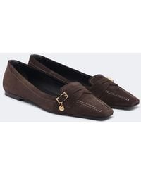 Tod's - Suede Ballet Flats - Lyst