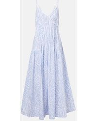 Proenza Schouler - Label Michelyn Printed Cotton-Blend Maxi Dress - Lyst