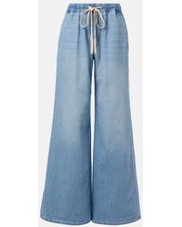 7 For All Mankind - Pull On High-Rise Wide-Leg Jeans - Lyst