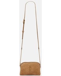 Saint Laurent - Gaby Quilted Suede Crossbody Bag - Lyst