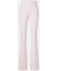 Safiyaa - Alexa High-Rise Crepe Flared Pants - Lyst