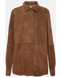 TOTEME - Suede Shirt - Lyst