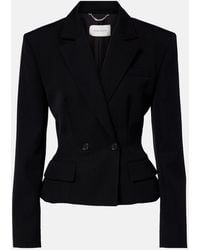 Magda Butrym - Peplum Wool Blazer - Lyst