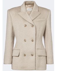 Magda Butrym - Double-Breasted Wool-Blend Blazer - Lyst