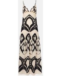 Johanna Ortiz - Printed Cotton Poplin Maxi Dress - Lyst