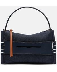 JW Anderson - Loafer Small Denim Shoulder Bag - Lyst