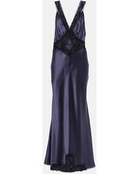 Sir. The Label - Aries Lace-trimmed Silk Satin Gown - Lyst